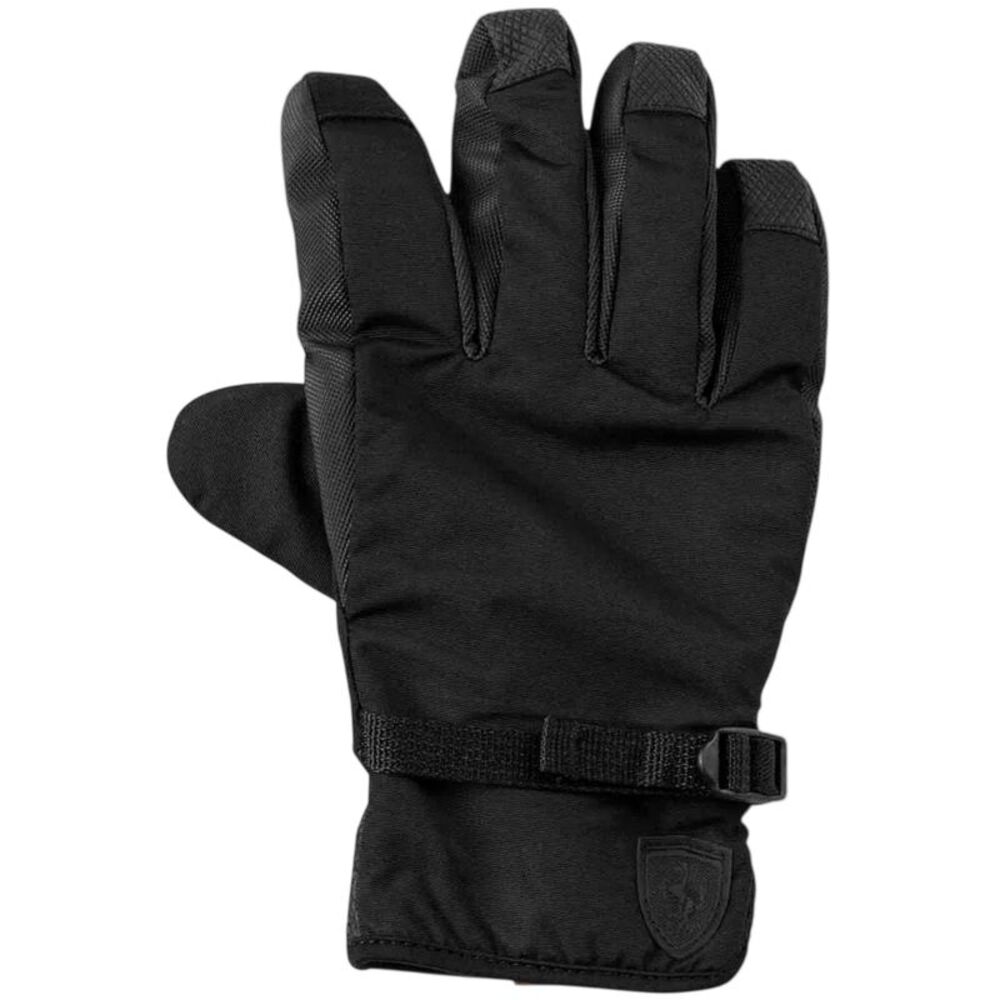 Puma Mens Fleece Shield Logo Gloves / Black